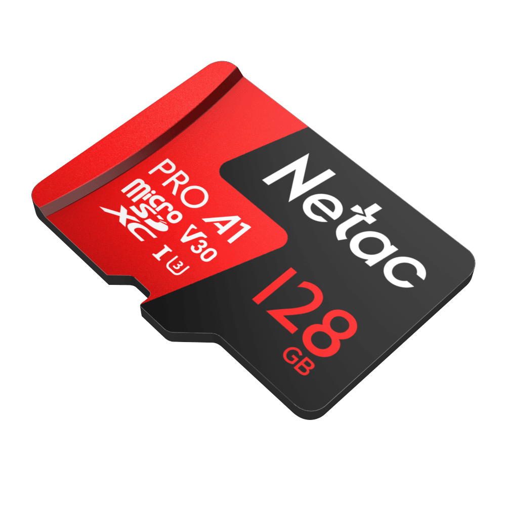 Картинка - Карта памяти Netac MicroSD card P500 Extreme Pro 128GB, retail version w/SD adapter NT02P500PRO-128G-R