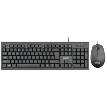CBR KB SET 711 Carbon, Комплект (клавиатура + мышь) проводной, USB, поверхность "под карбон", длина кабеля 1,8 м; клавиатура: полноразмерная, 104 кл.; мышь: оптич., 1200 dpi, 3 кн. и колесо прокрутки