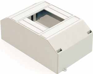 Корпус пластиковый навес. 2-4мод. IP30 бел. DEKraft 31031DEK