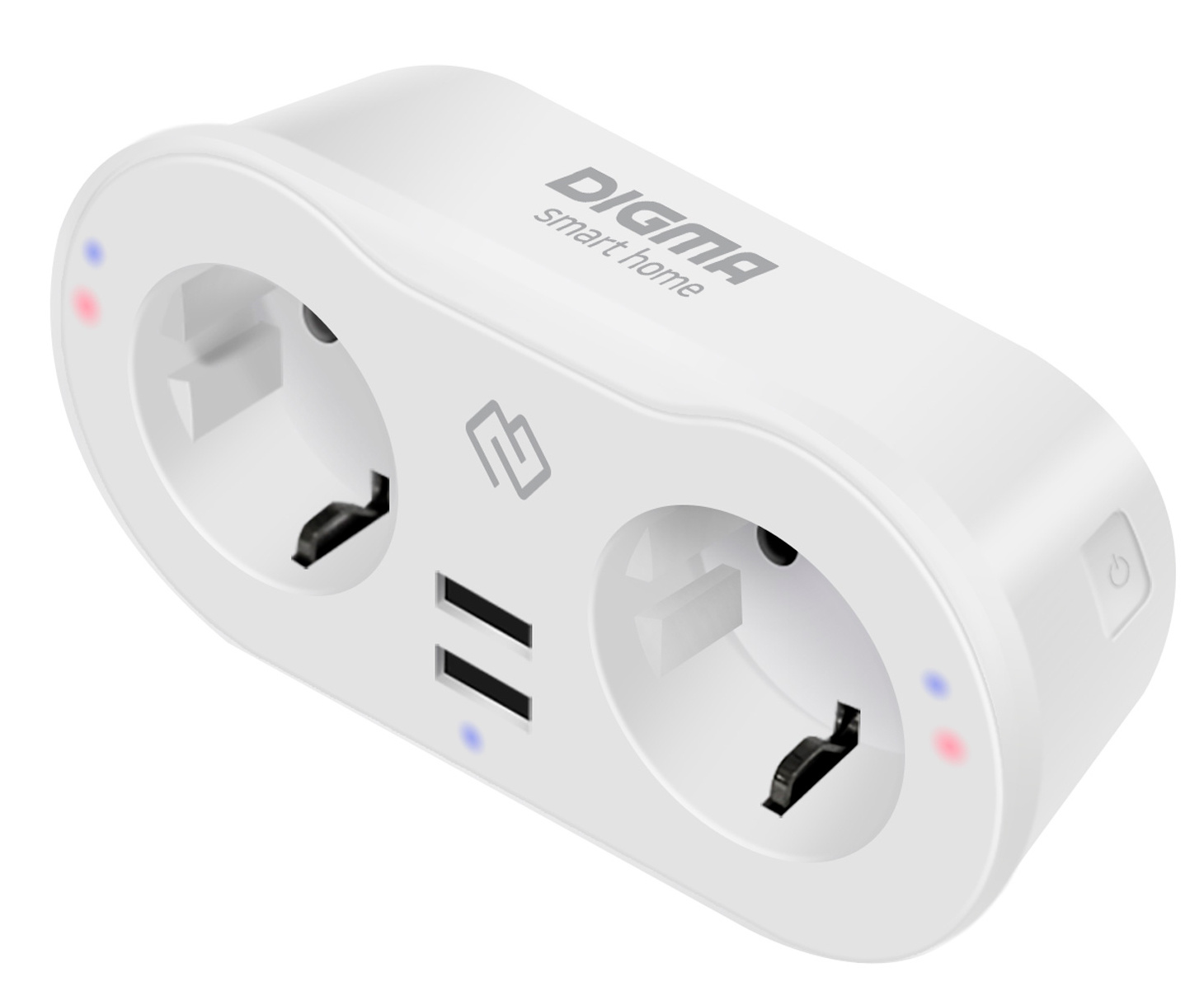 Картинка - Умная розетка Digma DiPlug 400 EU Wi-Fi белый (TY1932)