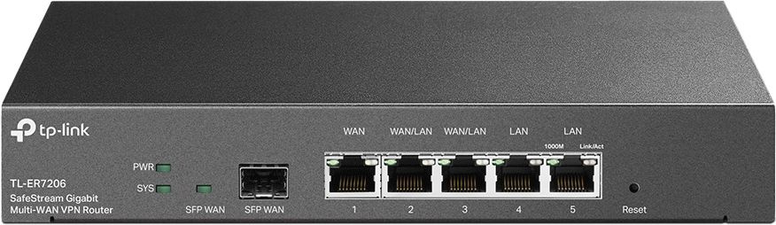 Картинка - Межсетевой экран TP-Link SafeStream TL-ER7206 10/100/1000BASE-TX/SFP