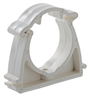 Опора 40 мм PPR, с креплением, белая