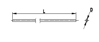 DKC NC1008 Пруток 8 мм, горячеоцинкованный ( 110 метров)