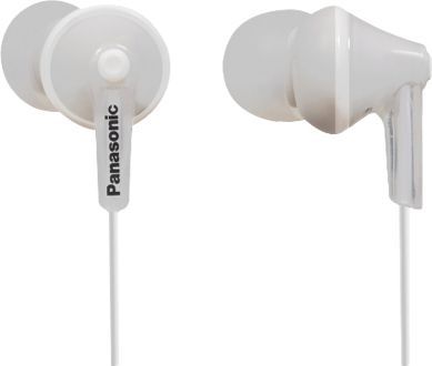 Наушники внутриканальные Panasonic RP-HJE125E 1.1м белый проводные в ушной раковине (RP-HJE125E-W)
