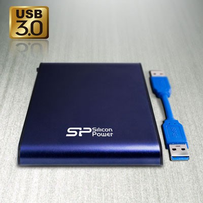 Жесткий диск Silicon Power USB 3.0 1Tb SP010TBPHDA80S3B A80 SP010TBPHDA80S3B Armor (5400rpm) 2.5" синий