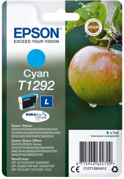 Картридж струйный Epson T1292 C13T12924012 голубой (474стр.) (7мл) для Epson SX420W/BX305F