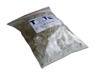 Коннектор медный Lanmaster TWT-PL45-8P8C UTP RJ45 кат.5e (упак.:100шт)