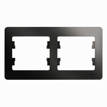 Systeme electric GSL000702 GLOSSA 2-постовая РАМКА, горизонтальная, АНТРАЦИТ