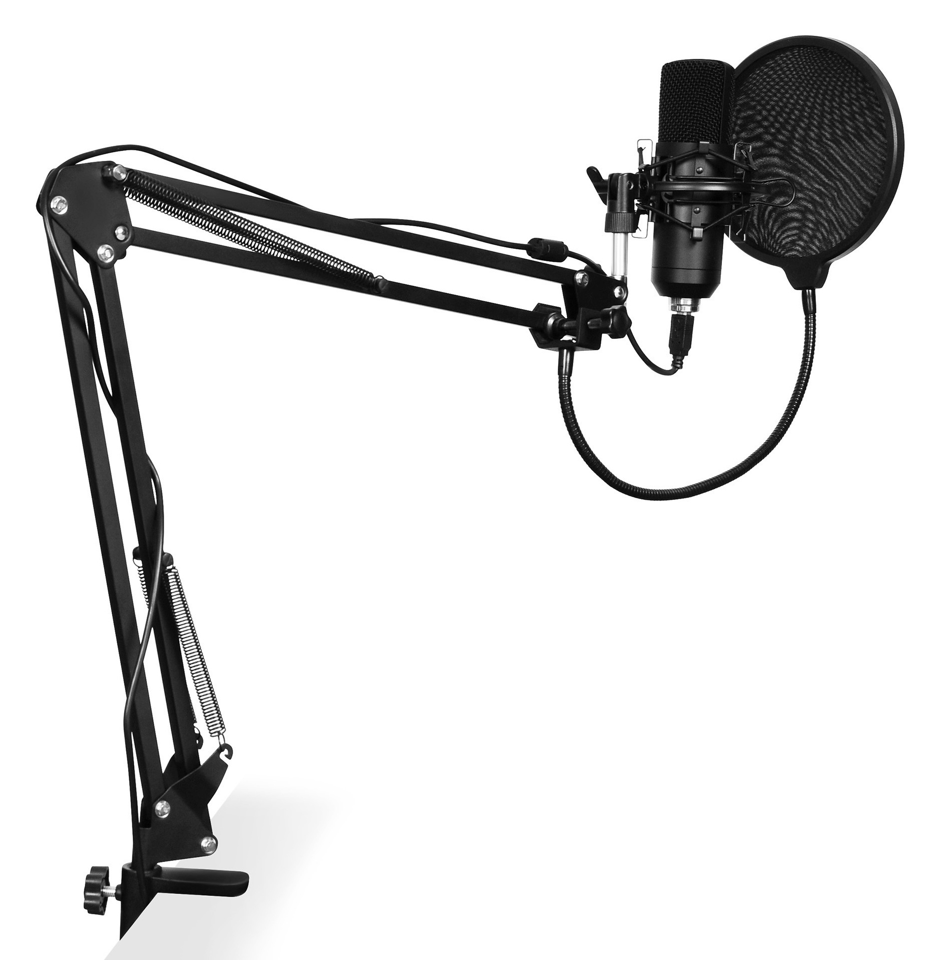 Картинка - Микрофон проводной SunWind SW-SM400G 1.5м черный