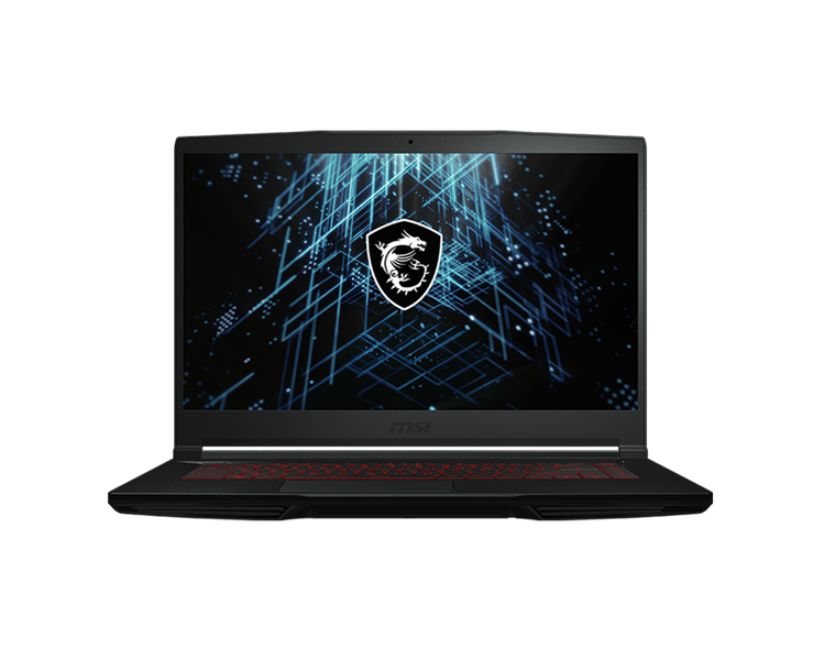 Картинка - Ноутбук MSI GF63 Thin 11UD, Core i5-11400H+HM570,2.7 GHz,15.6" FHD (1920*1080),144Hz,DDR4 8GB,QLC 512GB M.2 PCIe SSD,RTX3050 Ti Max-Q  GDDR6 4GB,Black,1y,DOS(MS-16R6) (9S7-16R612-223)