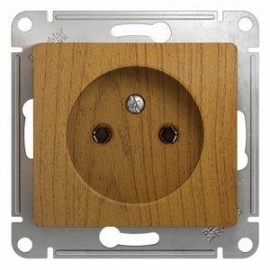Systeme electric GSL000541 GLOSSA РОЗЕТКА без заземления, 16А, механизм, ДЕРЕВО ДУБ