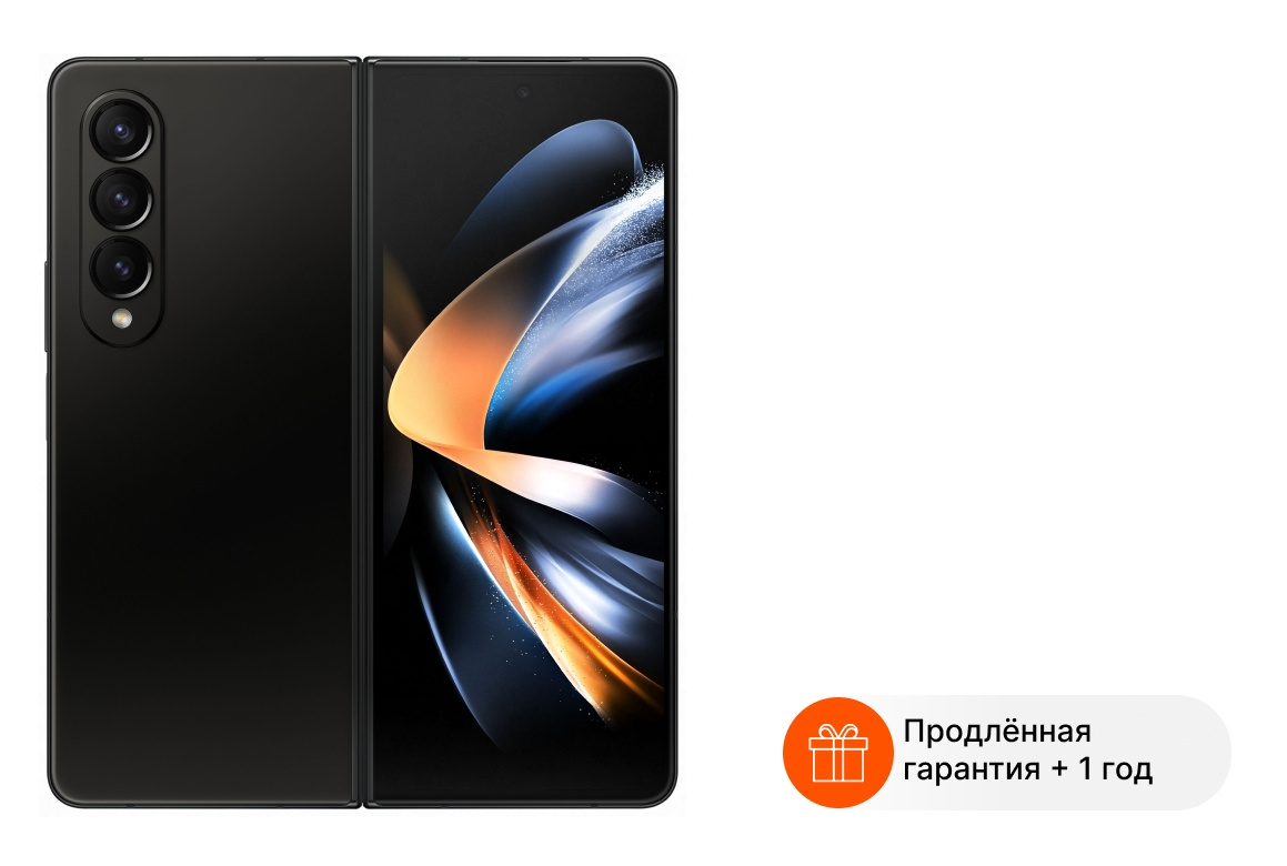 Купить Смартфон Samsung SM-F936B Galaxy Z Fold 4 512Gb 12Gb черный  раскладной 3G 4G 2Sim 7.6