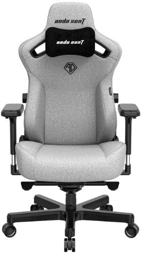Кресло игровое Anda Seat Kaiser 3, цвет серый, размер XL (180кг), материал ткань (модель AD12)