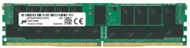 Картинка - Оперативная память Micron DDR4 RDIMM 64GB 2Rx4 3200 MHz ECC Registered MTA36ASF8G72PZ-3G2, 1 year, OEM (MTA36ASF8G72PZ-3G2F1T) MTA36ASF8G72PZ-3G2F1T