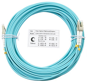 Cabeus FOP-50-LC-LC-15m Шнур оптический duplex LC-LC 50/125 mm OM3 15м LSZH (FOP-50-LC-LC-15m)