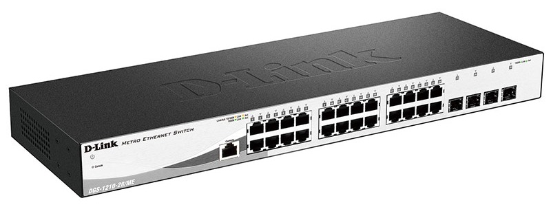 Картинка - Коммутатор D-Link DGS-1210-28/ME/A2A 24G 4SFP управляемый DGS-1210-28/ME/A2