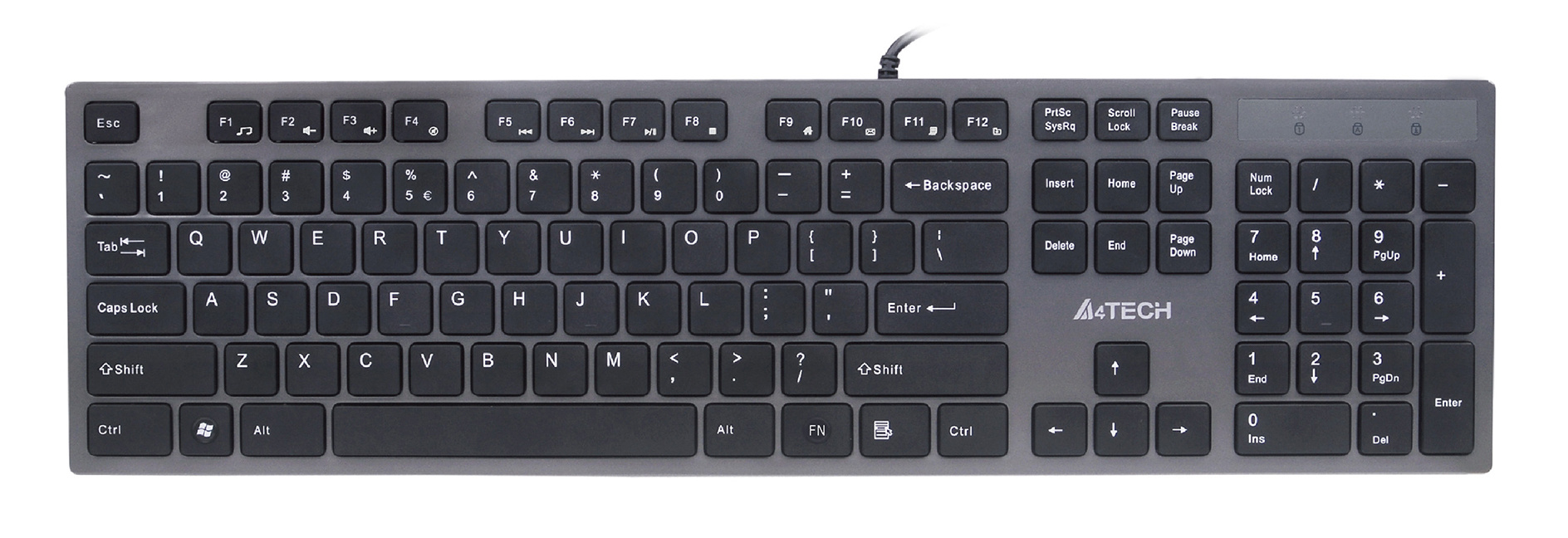 Клавиатура a4tech KV-300h Light Grey USB