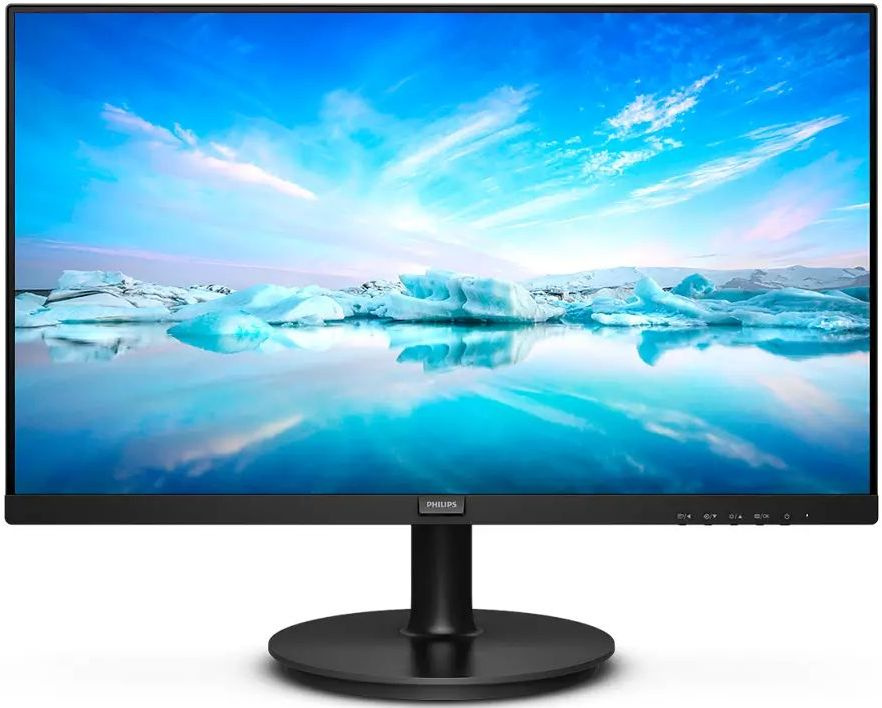 Картинка - Монитор Philips 21.5" 221V8LD (00/01) черный VA LED 16:9 DVI HDMI матовая 250cd 178гр/178гр 1920x1080 D-Sub FHD 2.69кг