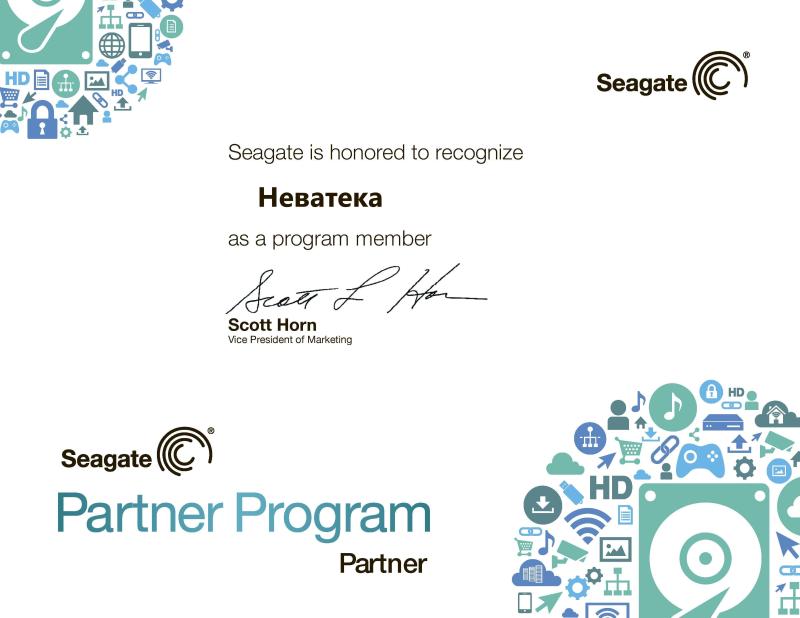 Официальный партнёр Seagate