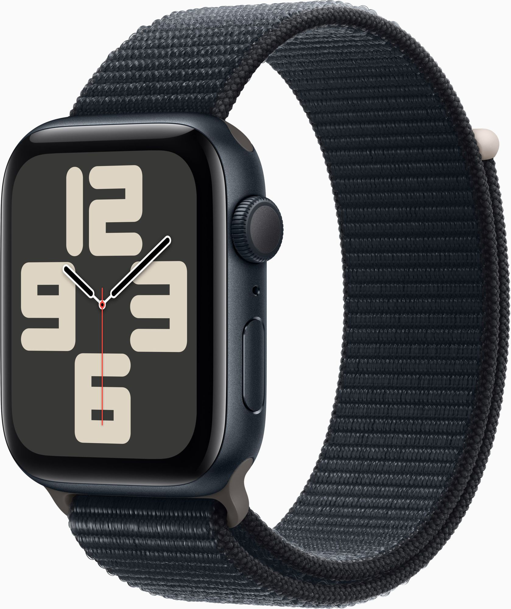 Купить Смарт-часы Apple Watch SE 2023 A2723 44мм OLED корп.темная ночь  Sport Loop рем.темная ночь разм.брасл.:145-220мм (MREA3LL/A) в  интернет-магазине Неватека по выгодной цене с доставкой, характеристики,  фотографии - Санкт-Петербург