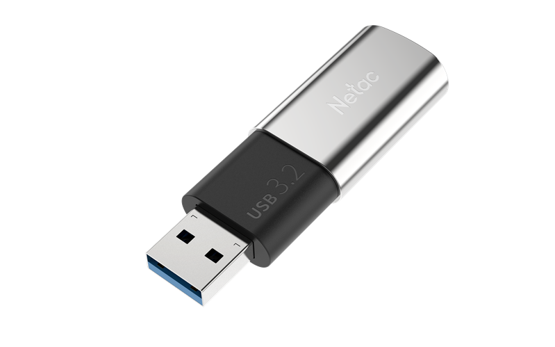 Картинка - Носитель информации Netac US2 USB3.2 Solid State Flash Drive 128GB,up to 530MB/450MB/s (NT03US2N-128G-32SL)