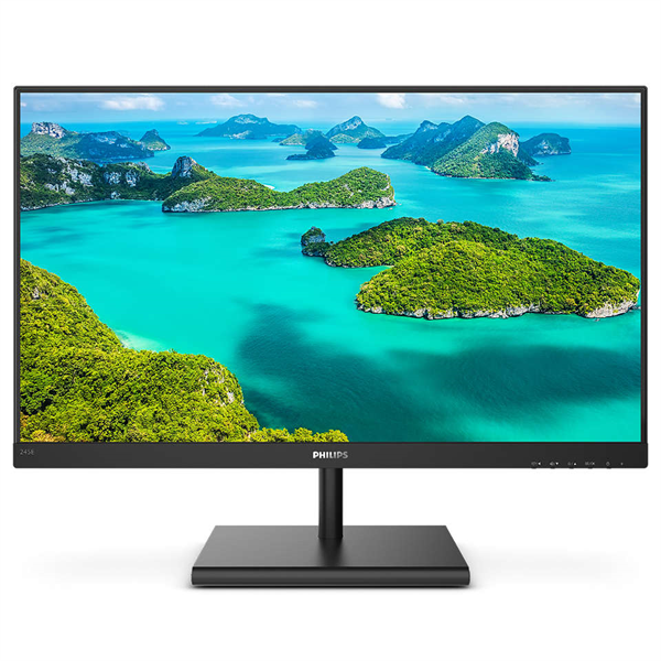 Картинка - Монитор Philips 23.8" 245E1S (00/01) черный IPS LED 16:9 HDMI матовая 250cd 178гр/178гр 2560x1440 D-Sub DisplayPort Ultra HD 2K (1440p) 3.24кг 245E1S/00