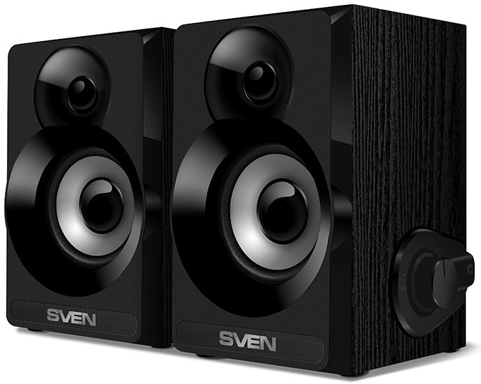 Картинка - SVEN SPS-517, чёрный, акустическая система 2.0, USB, мощность 2x3 Вт(RMS) SVEN SPS-517 (SV-016180) SV-016180