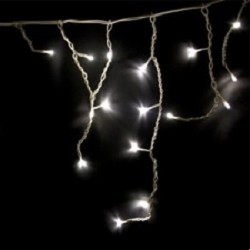 NEON-NIGHT (255-015) Гирлянда Айсикл {(бахрома) светодиодный, 1,8 х 0,5 м., белый провод, 220В, диоды белые}