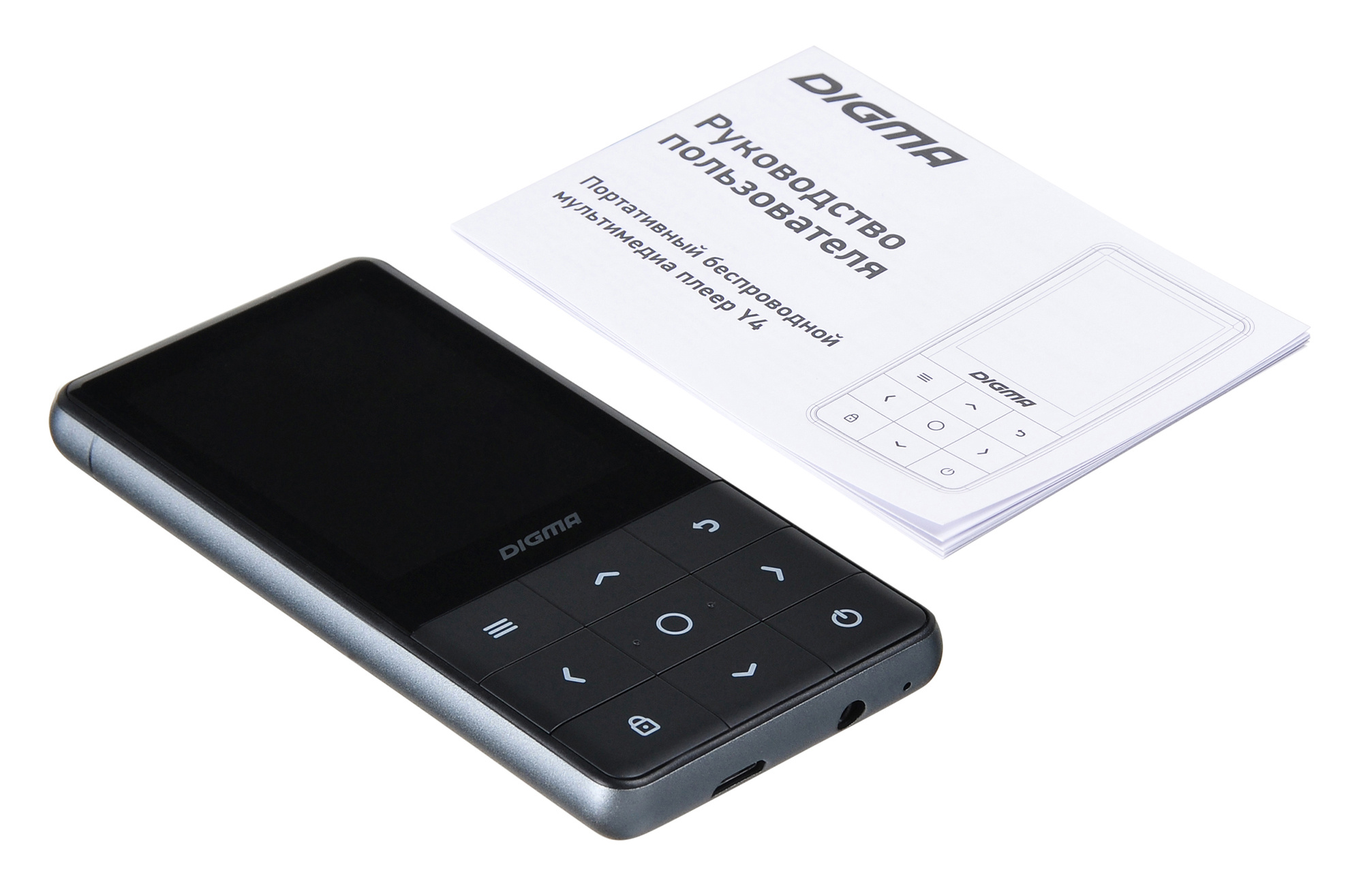 MP3 плеер DIGMA Y4 BT flash 16ГБ черный