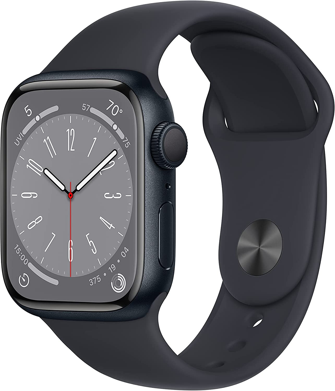 Картинка - Смарт-часы Apple Watch Series 8 A2770 41мм OLED LTPO темная ночь (MNU83LL/A) MNU83LL/A