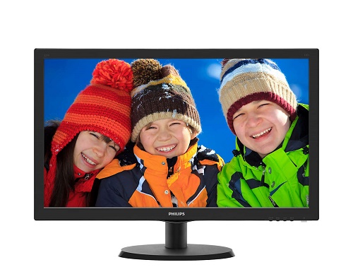 Картинка - Монитор 21,5" Philips 223V5LHSB2 W-LED TN 1920x1080 16:9 5ms VGA HDMI 20M:1 90/60 250cd Black (223V5LHSB2/00) 223V5LHSB2/00