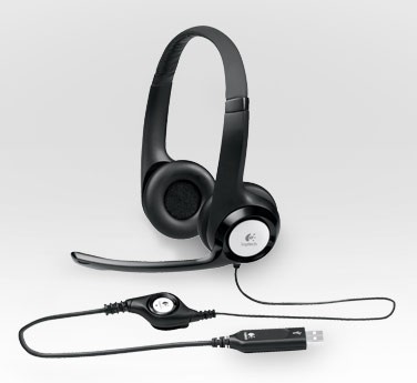 Наушники с микрофоном Logitech H390 черный 1.9м накладные USB оголовье (981-000406)
