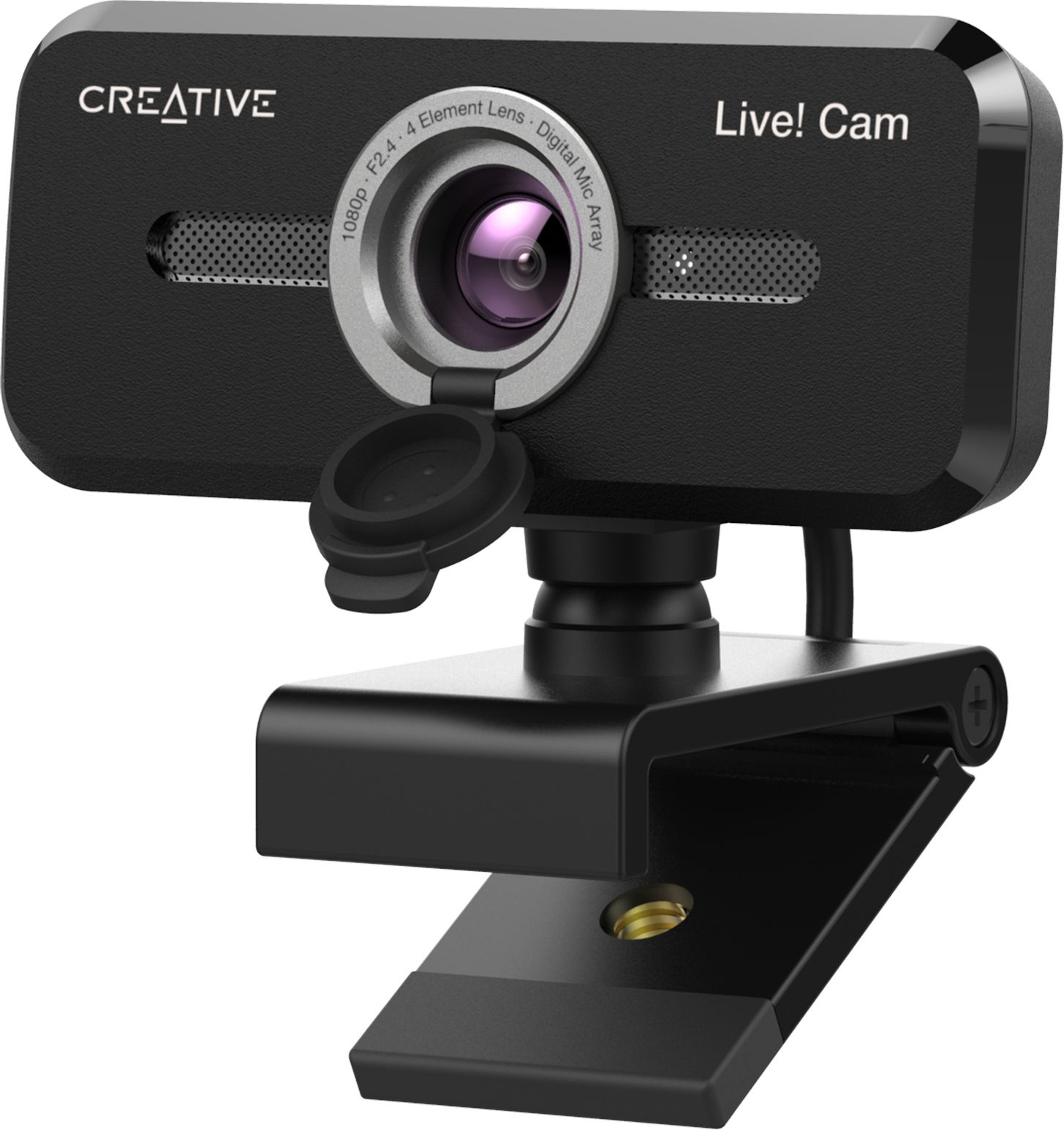 Картинка - Камера Web Creative Live! Cam SYNC 1080P V2 черный 2Mpix (1920x1080) USB2.0 с микрофоном 73VF088000000