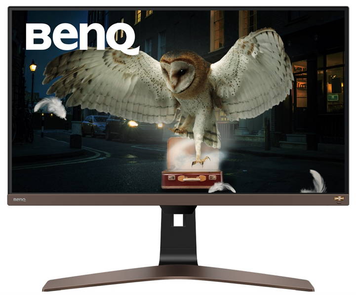 Картинка - Монитор BENQ 27" EW2880U IPS LED backlight 3840x2160 60Гц 16:9 300 cd/m2 5ms(GtG) 16,7M:1 1300:1 99%sRGB 178/178 2*HDMI2.0 DP USB Type-C Speakers 3W*2  Metallic Brown/Black (9H.LKSLB.QBE)