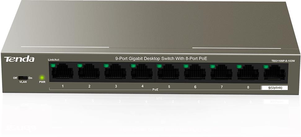 Gigabit desktop switch. Коммутатор Tenda tef1109p. Коммутатор Tenda tef1109tp-8-102w. Коммутатор Tenda tef1108p. Коммутатор Tenda teg5328f.