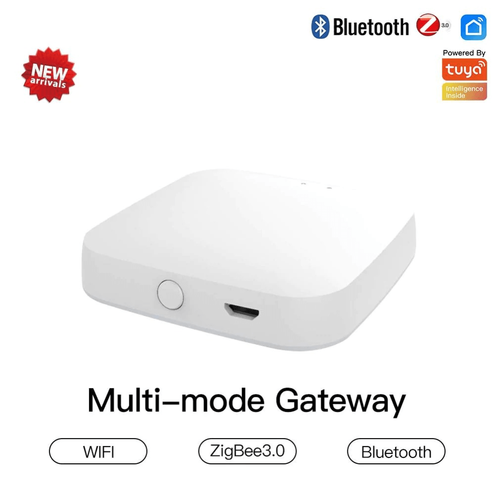 Купить Bluetooth Шлюз MOES Multi-mode Gateway MHUB-W, WLAN & Wi-Fi  2.4GHz, Wi-Fi 2.4GHz & ZigBee & BLE & Mesh, USB, белый в  интернет-магазине Неватека по выгодной цене с доставкой, характеристики,  фотографии -