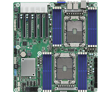 Серверная материнская плата ASRock SP2C621D16-2T, 2xLGA4189, Intel C621A, 16xDDR4, 14xSATA, 1xM.2, 5xPCIe 4.0 x16, 1xVGA, 2x10Gb LAN, 2xUSB-A 5Gbps, IPMI, EEB