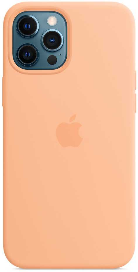 Картинка - Чехол (клип-кейс) Apple для Apple iPhone 12 Pro Max Silicone Case with MagSafe св.абрикосовый (MK073ZE/A) MK073ZE/A