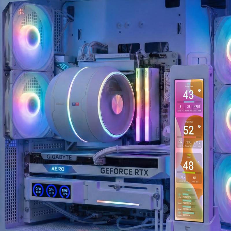 Zalman ZM-VS3 DS: держатель для видеокарты со встроенным монитором — стильно, практично, технологично