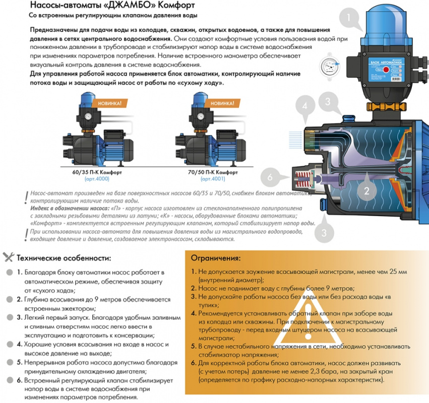 Схема подключения джилекс джамбо 70 50