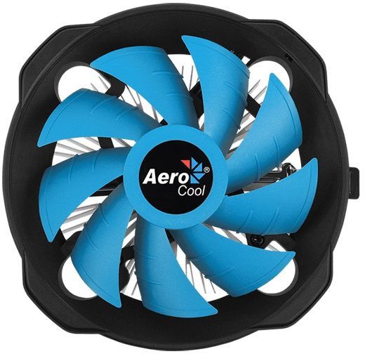 Картинка - Устройство охлаждения(кулер) Aerocool BAS U-PWM Soc-FM2+/AM2+/AM3+/AM4/1150/1151/1155 4-pin 15-26dB Al 110W 361gr Ret BAS U-PWM