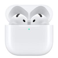 Гарнитура вкладыши Apple A3050,A3053,A3058 AirPods 4 белый беспроводные bluetooth в ушной раковине (MXP63LL/A)