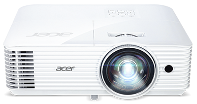 Проектор Acer projector S1386WH, DLP 3D, WXGA, 3600lm, 20000/1, HDMI, short throw 0.5, 2.7kg (MR.JQU11.001)