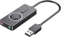 Внешняя звуковая карта Vention USB c регулятором громкости Черная Vention CDRBB