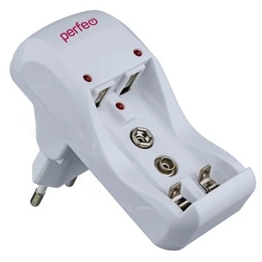 Perfeo PF_B4035 зарядное устройство PF-VN-210 Ni-MH/CD, 220V, 2 слота, AA/AAA/9V, таймер