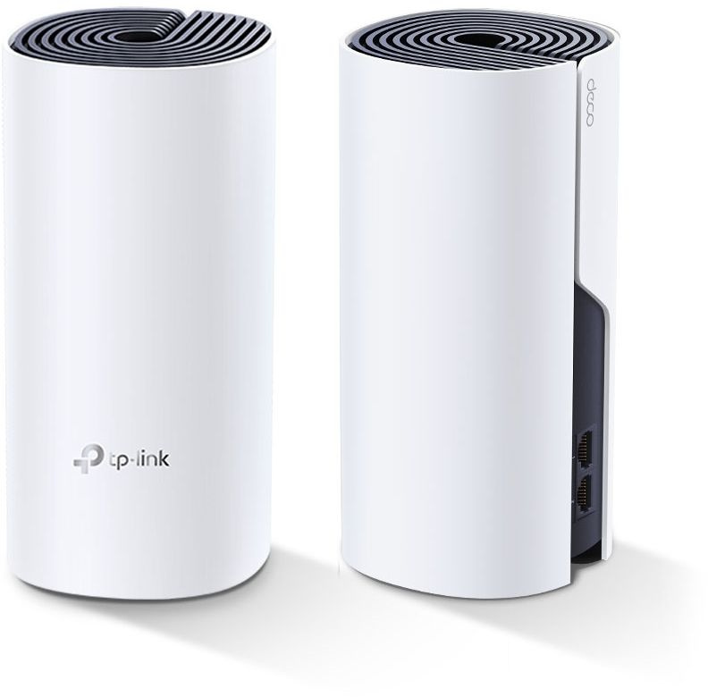 Картинка - Бесшовный Mesh роутер TP-Link DECO P9 (2-PACK) AC1200 10/100/1000BASE-TX белый (упак.:2шт) DECO P9 (2-PACK)