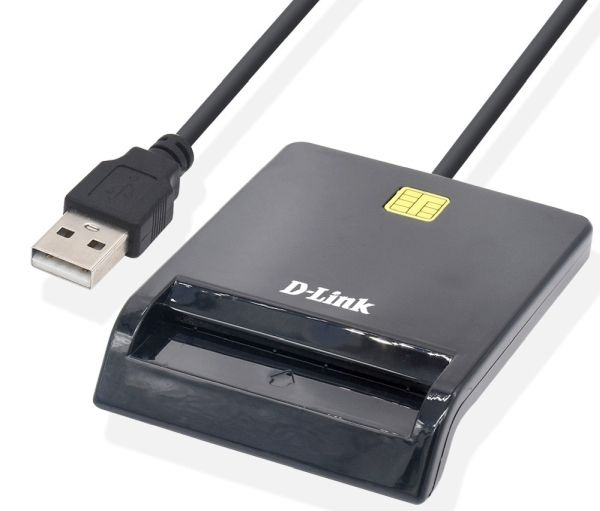 Картинка - Считыватель D-Link DCR-100 (DCR-100/B1A) USB 2.0 CCID1 Type-A