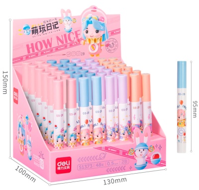 Грифель Deli S1373 0.5мм 2B пластик ассорти