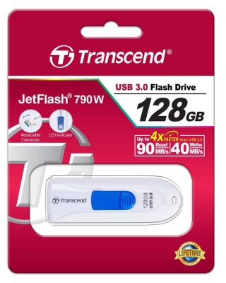 Флеш-накопитель Transcend JetFlash 790 (TS128GJF790W)