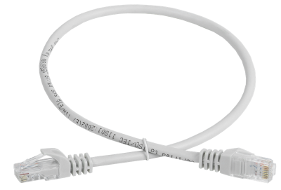 Шнур коммутационный кат. 5Е UTP 2м серый GENERICA (PC01-C5EU-2M-G)